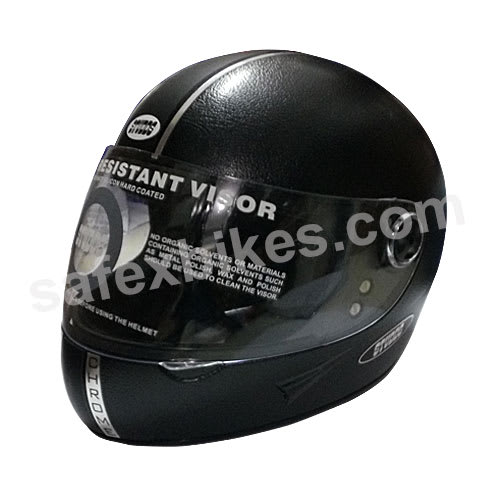 HELMET CHROME WITH MIRROR VISOR FULL FACE STUDDS Motorcycle Parts